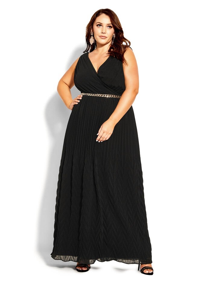 Eleanor Maxi Dress - black, BLACK, on-hover image number 1
