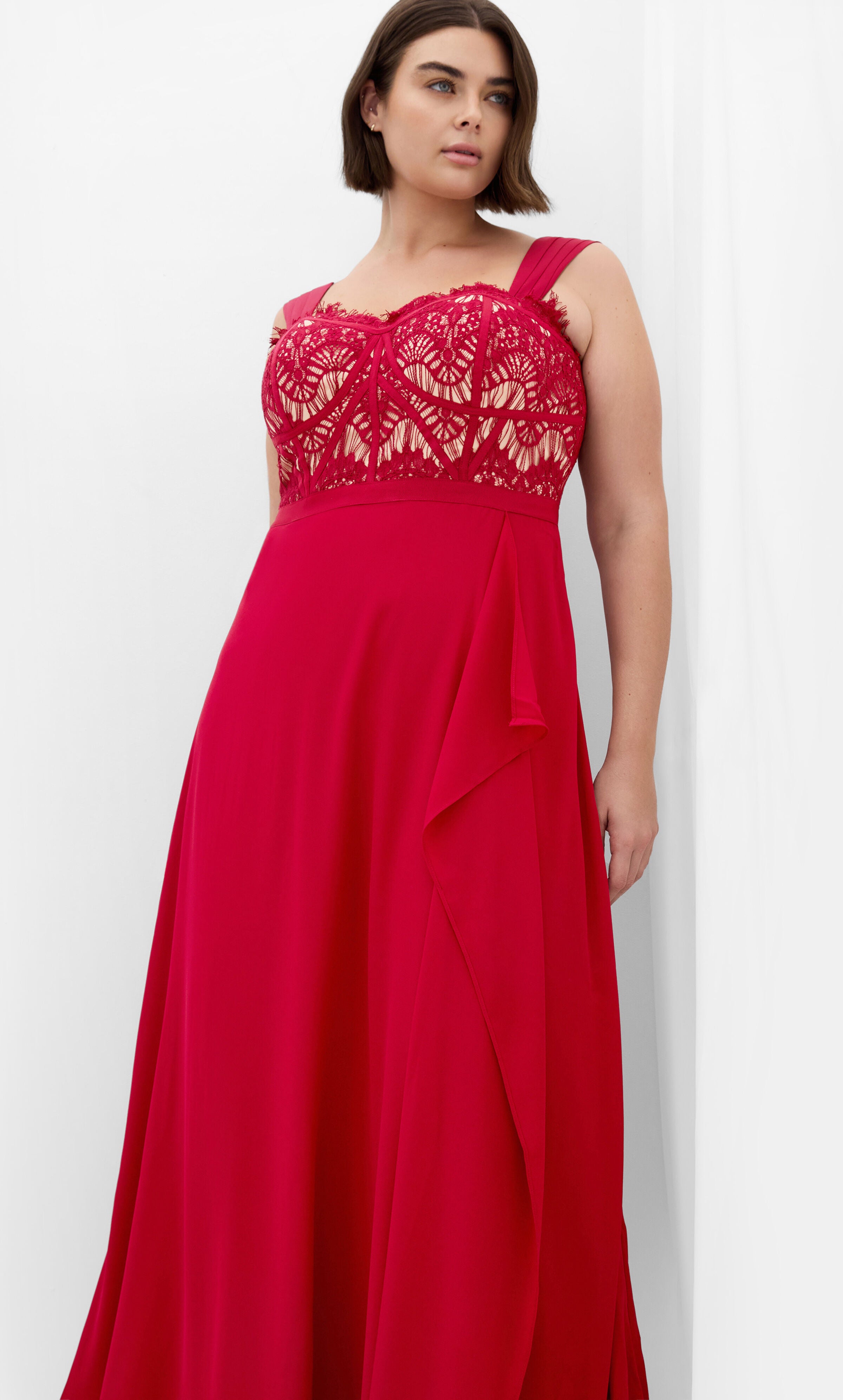 Sweet Evie Maxi Dress - red, RED, alternate image number 1