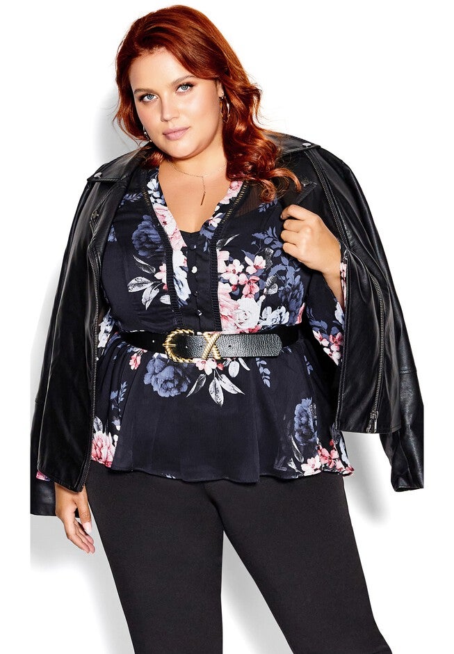 Madelyn Top - black, BLUE, on-hover image number null