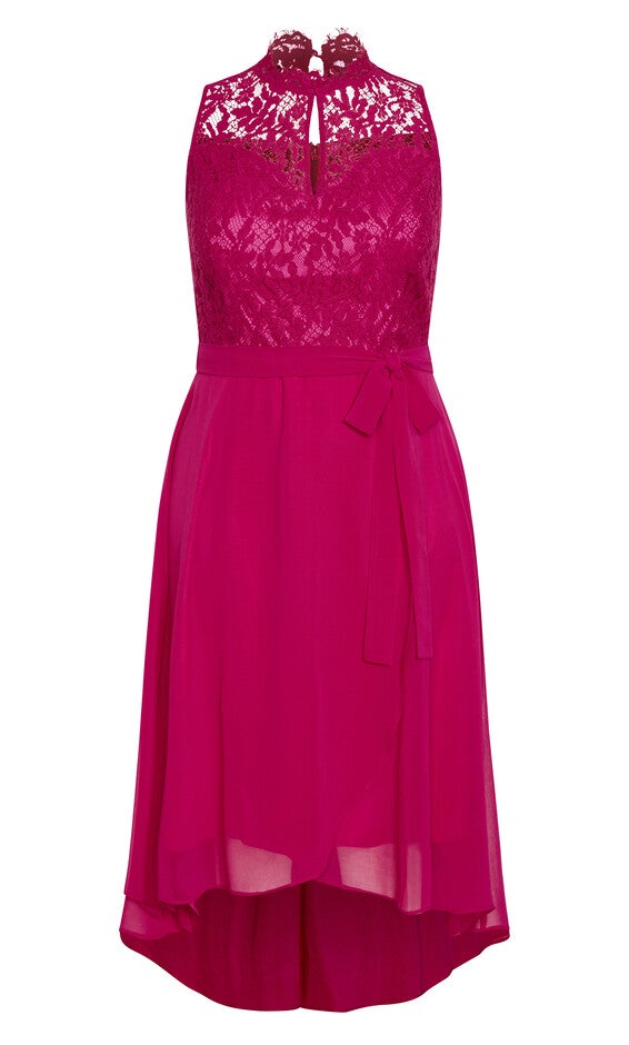 Hi Lo Lover Dress - sangria, ORANGE, alternate image number 3