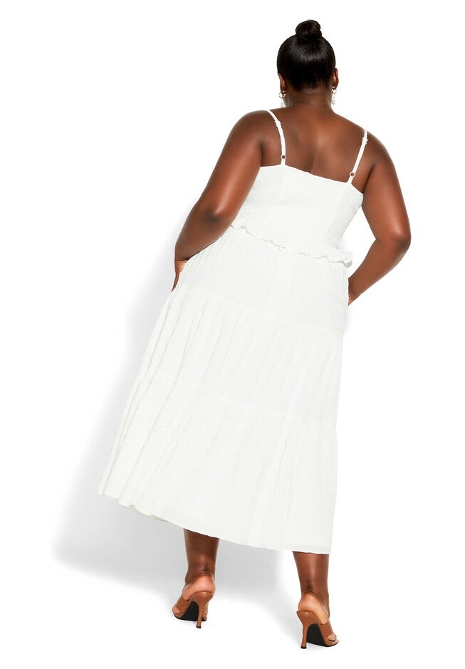Tier Love Dress - ivory, WHITE, on-hover image number null
