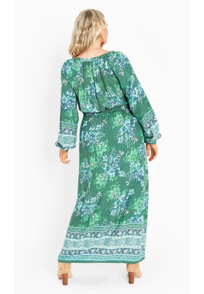 Keepsake Border Maxi Dress, FOLK BORDER, alternate image number 2
