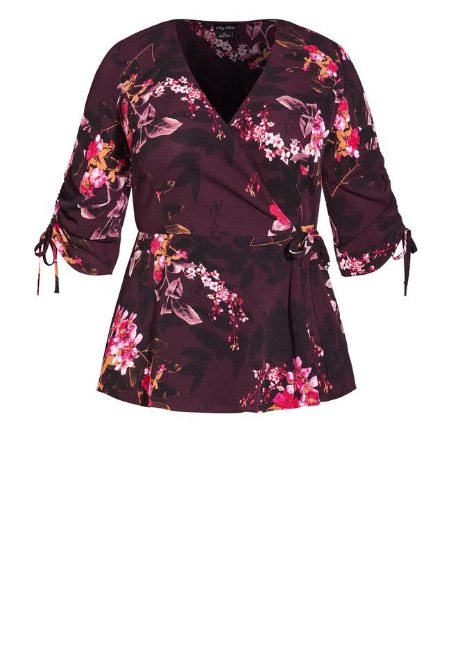Marbella Night Top - burgundy, RED, alternate image number null