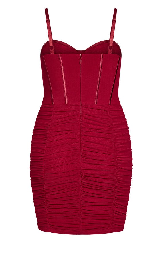 Girly Mesh Dress - love red, RED, alternate image number null