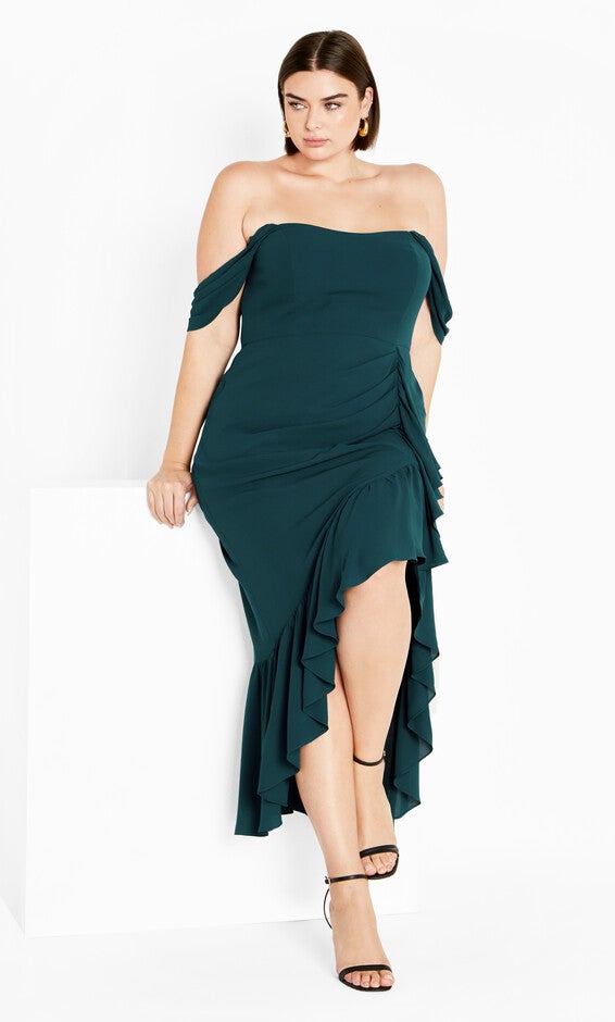 Rosabella Maxi Dress - emerald, GREEN, hi-res image number 0