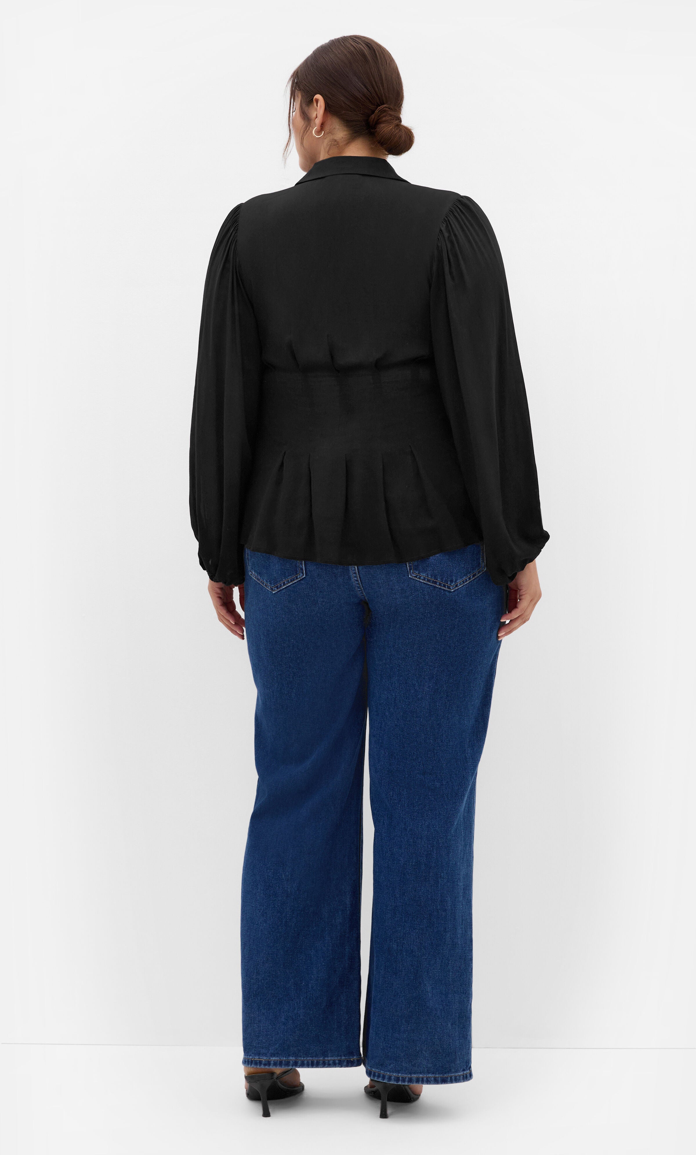 Piper Long Sleeve Shirt, BLACK, on-hover image number 1