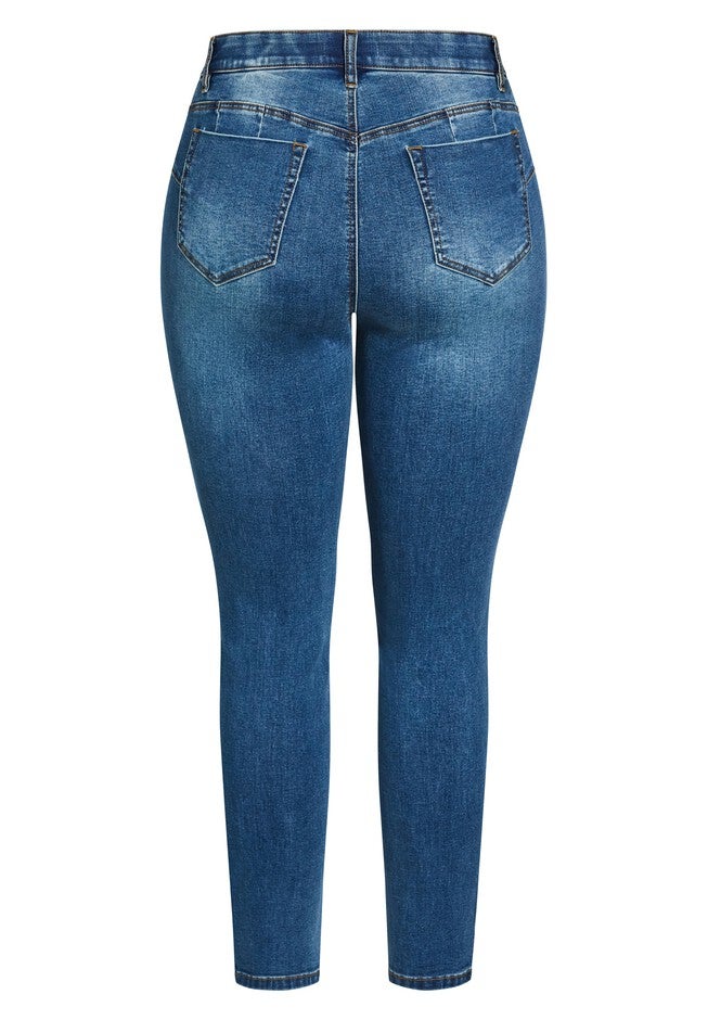 Chiara Skinny Jean, MID WASH, alternate image number null