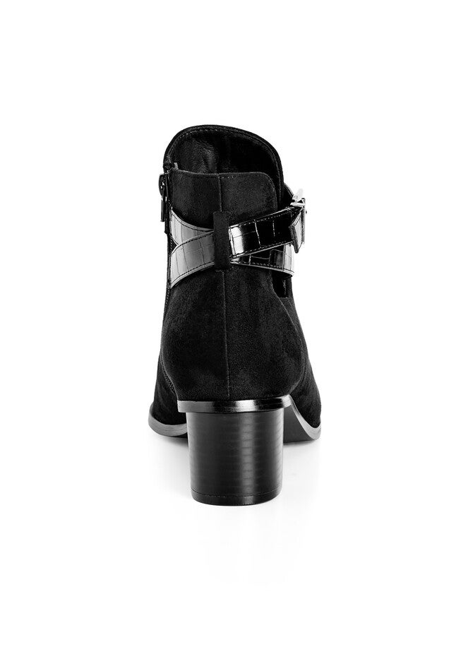 WIDE FIT Alias Cut Out Ankle Boot - black, BLACK, alternate image number null