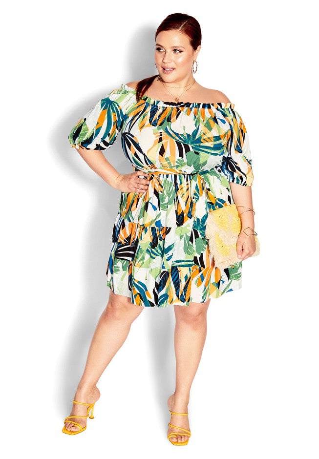 Summer Print Dress - white, SUMMER, on-hover image number null