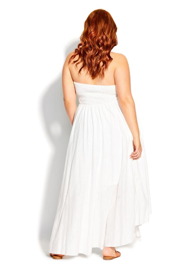 Plait Detail Maxi Dress - ivory, WHITE, alternate image number 4