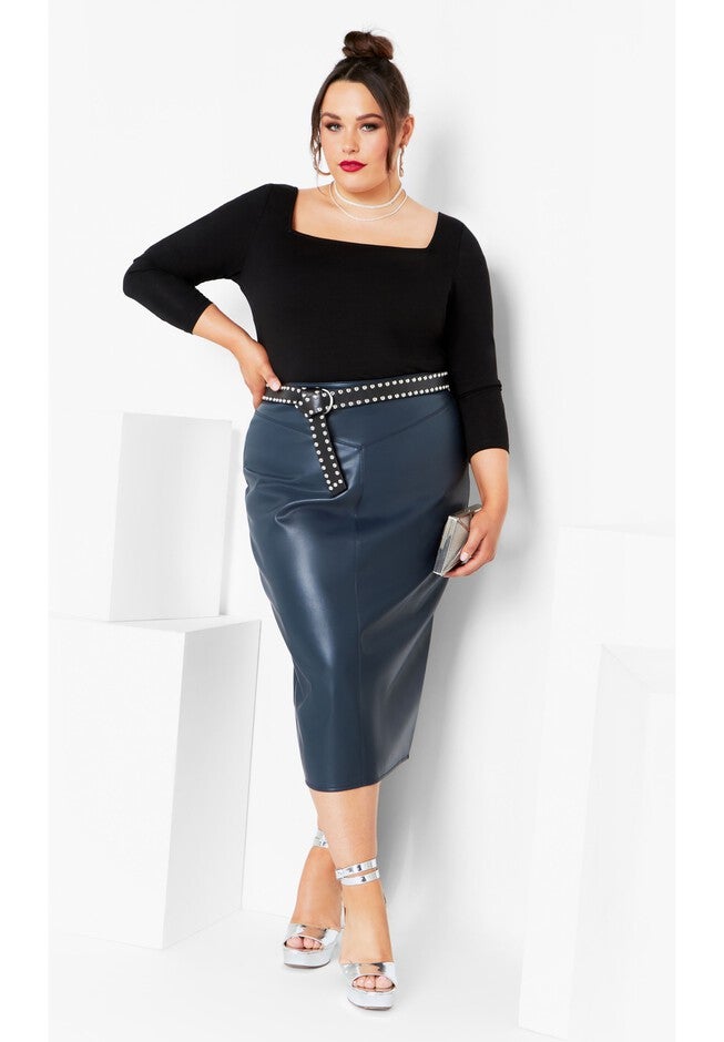 Charlotte Skirt - steel, GREY, on-hover image number null