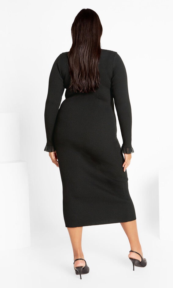 Auralie Dress - black, BLACK, alternate image number null