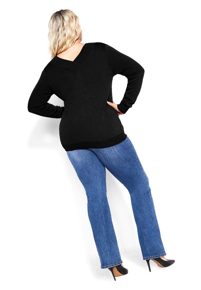 Sweet Love Sweater - black, BLACK, on-hover image number 1