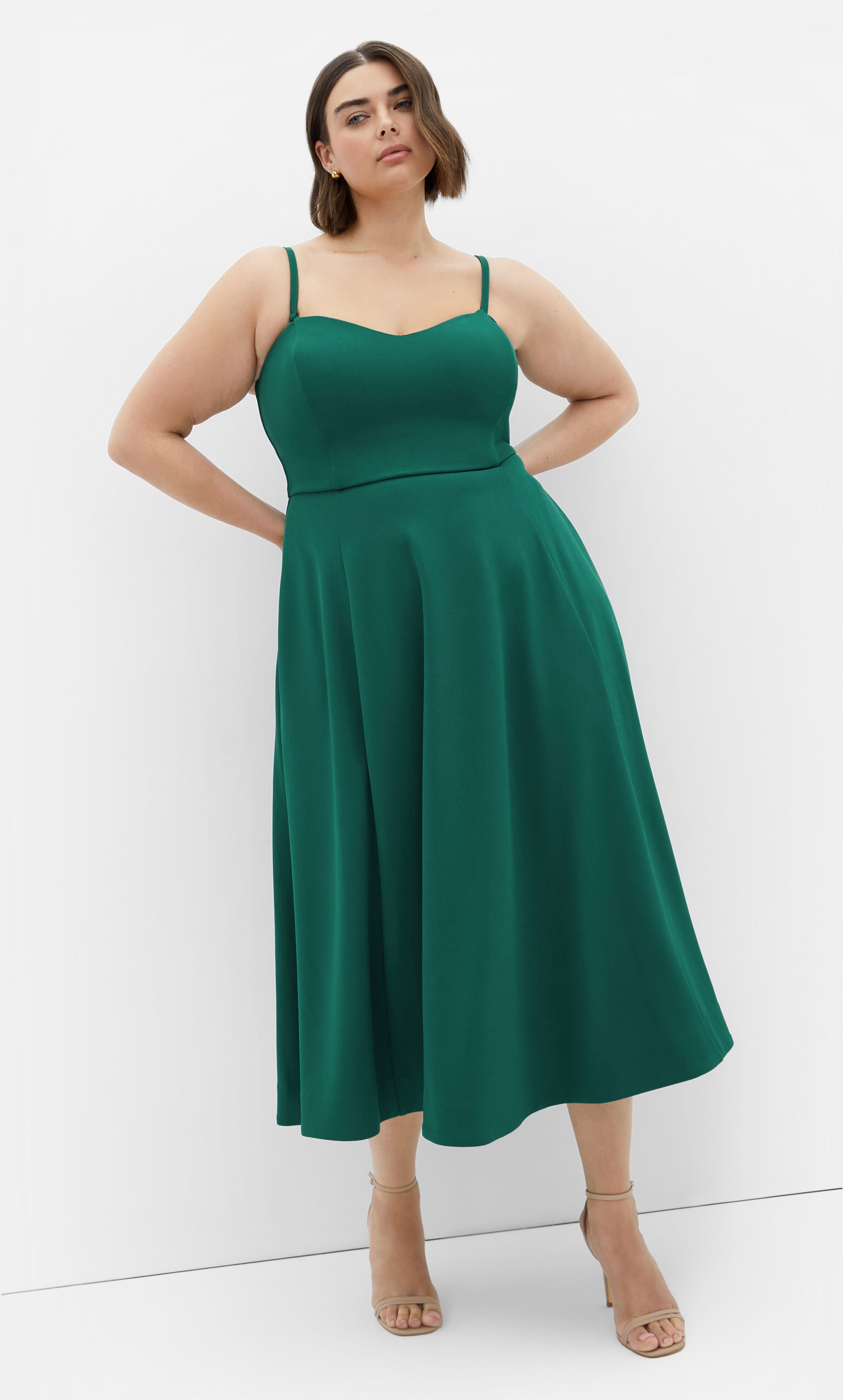 Sweet Flare Dress - sea green, GREEN, alternate image number 4