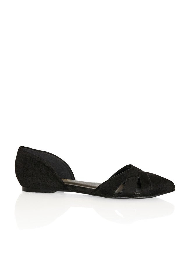 WIDE FIT Clara Flat - black, BLACK, hi-res image number null