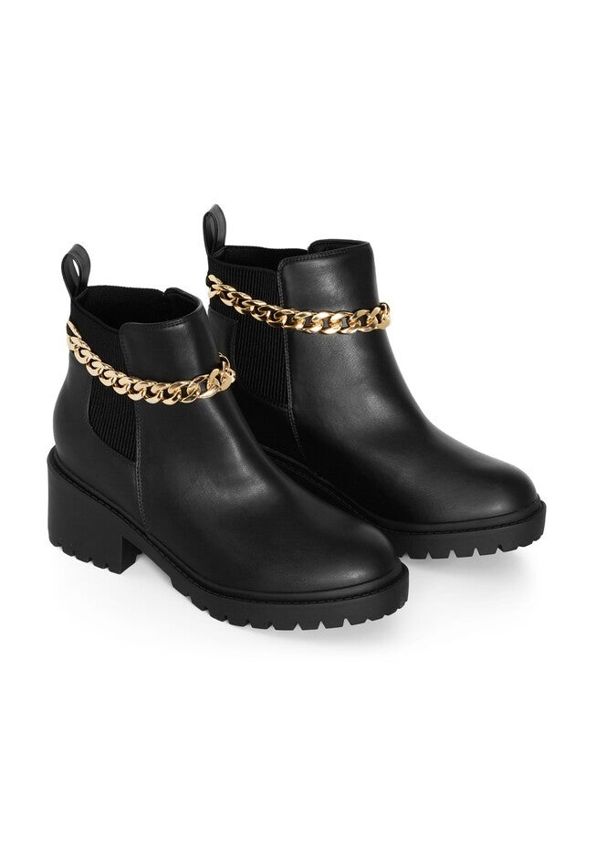 Amelia Ch Ankle Boot, BLACK, alternate image number null