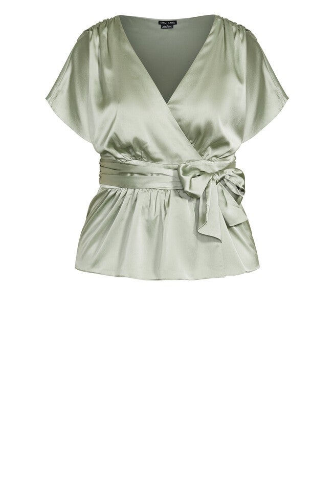 Tangled Top - sage, GREEN, alternate image number null