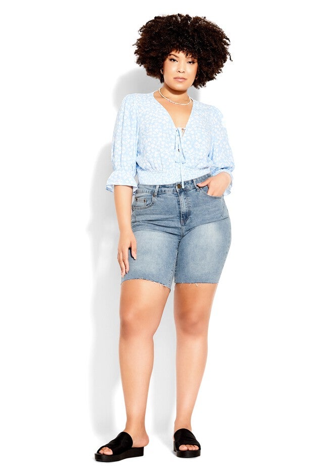 Stacey Short - denim, BLUE, on-hover image number null
