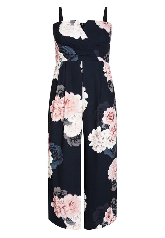 Floral Jumpsuit - navy, BLUE, alternate image number 5