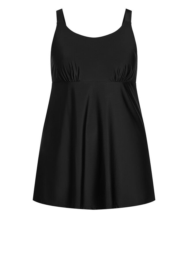Empire Swim Dress, BLACK, alternate image number 4