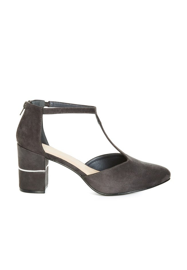 Gracie Heeled Shoe, GREY, on-hover image number null