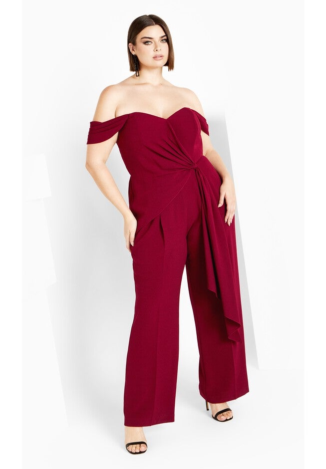 Gabriela Jumpsuit - currant, RED, on-hover image number null