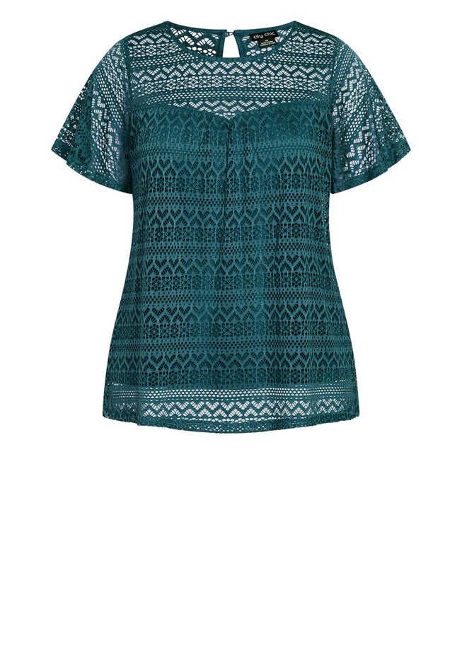 Serenity Top - teal, GREEN, alternate image number null