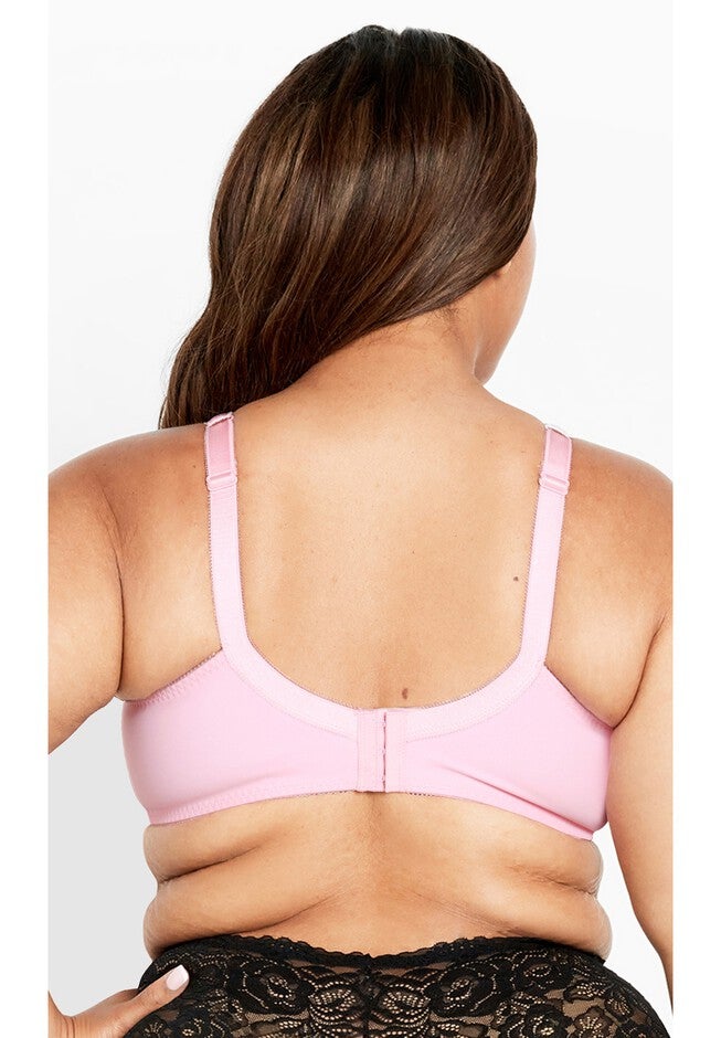 Embroidered Full Support Underwire Bra, SWEET PINK, on-hover image number 1