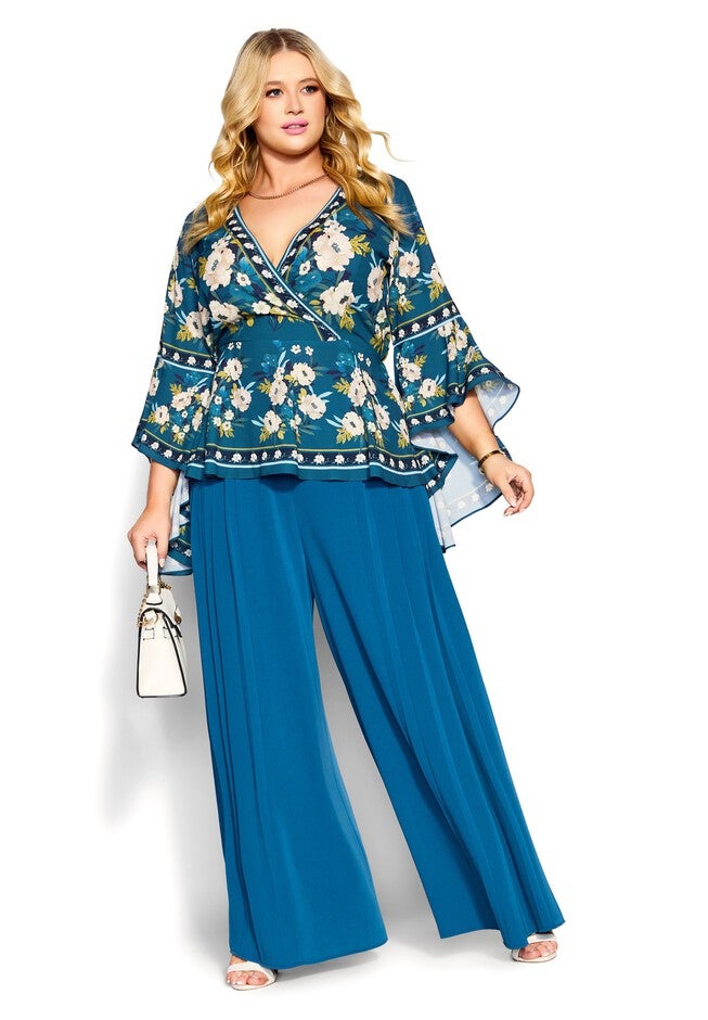 Nova Scarf Top - teal, BLUE, on-hover image number null