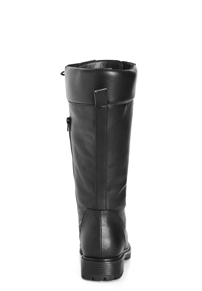 WIDE FIT Rochelle Knee Boot - black, BLACK, alternate image number null