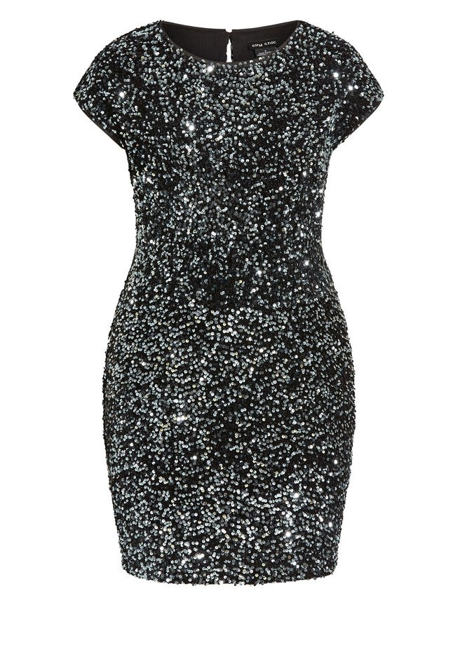 Sequin Party Dress - black, BLACK, alternate image number 2