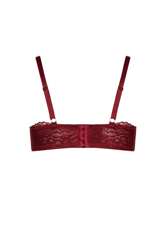 Lucinda Plunge Bra - merlot, PURPLE, alternate image number null