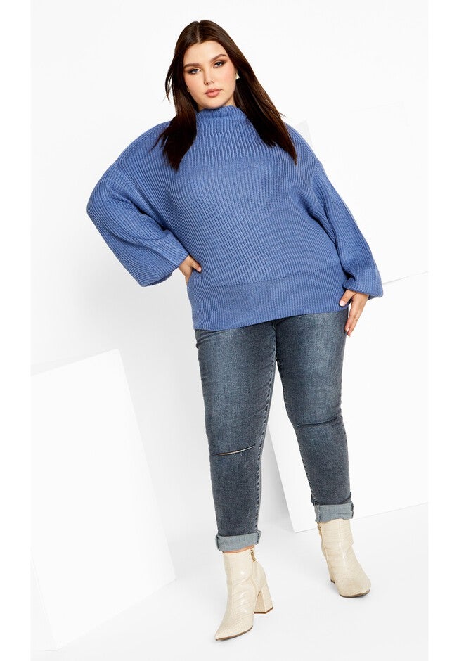 Angel Sweater - denim blue, BLUE, on-hover image number null