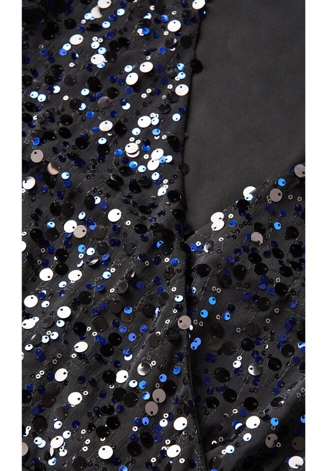 Scattered Glow Dress - royal purple, PURPLE, alternate image number null