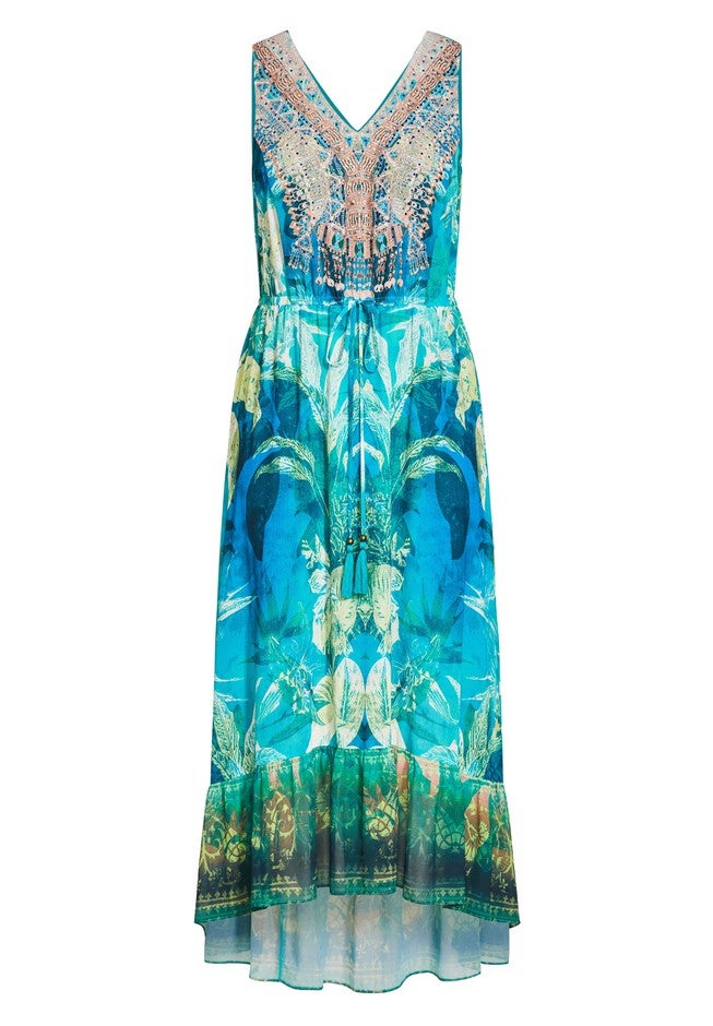 Escape Beaded Maxi Dress, ISLAND ESCAPE, alternate image number null