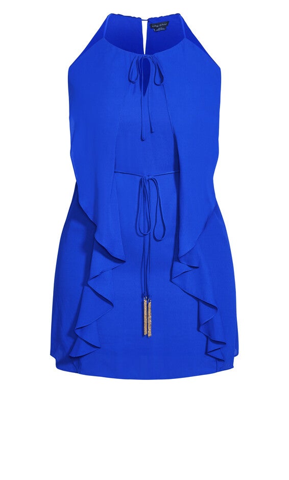 Waterfall Tunic - cobalt, BLUE, alternate image number 4