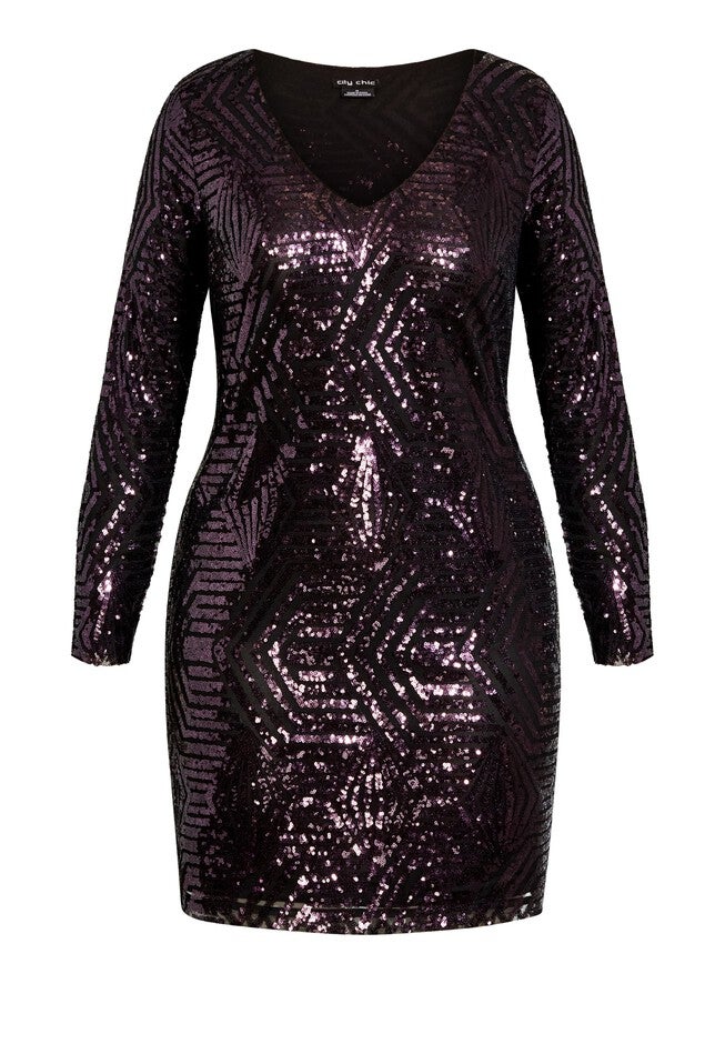 Bright Lights Dress - royal purple, PURPLE, alternate image number null