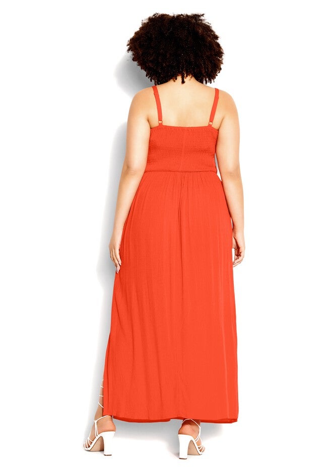 Riviera Maxi Dress - tigerlily, ORANGE, on-hover image number 1