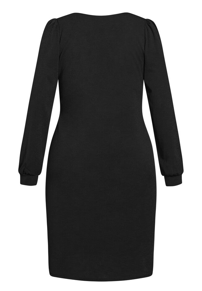 Quiero Midi Dress - black, BLACK, alternate image number null