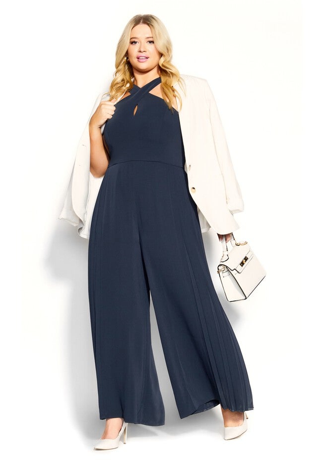 Harper Jumpsuit - navy, BLUE, on-hover image number null