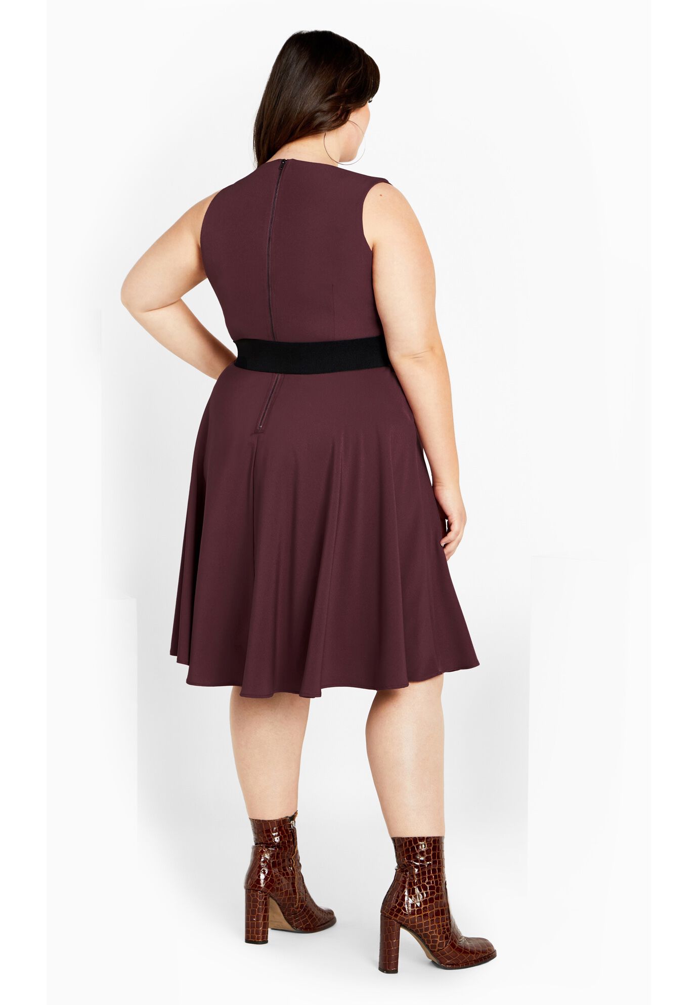 Vintage Veronica Dress - bordeaux, RED, alternate image number 2