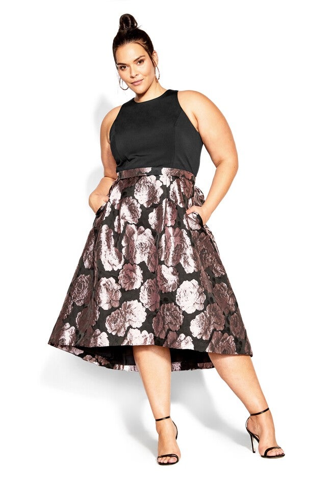 Beatrice Dress - black, BLACK, on-hover image number null
