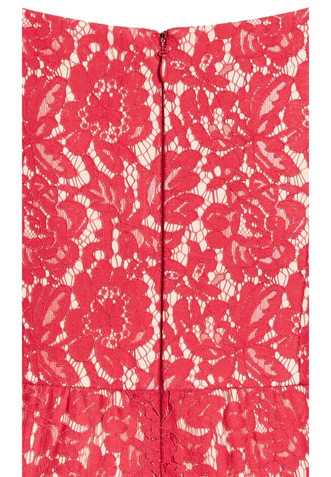 Lace Whisper Dress - raspberry, PINK, alternate image number null