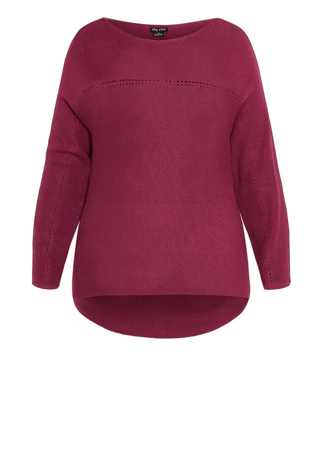 Romance Sweater - sangria, RED, alternate image number null