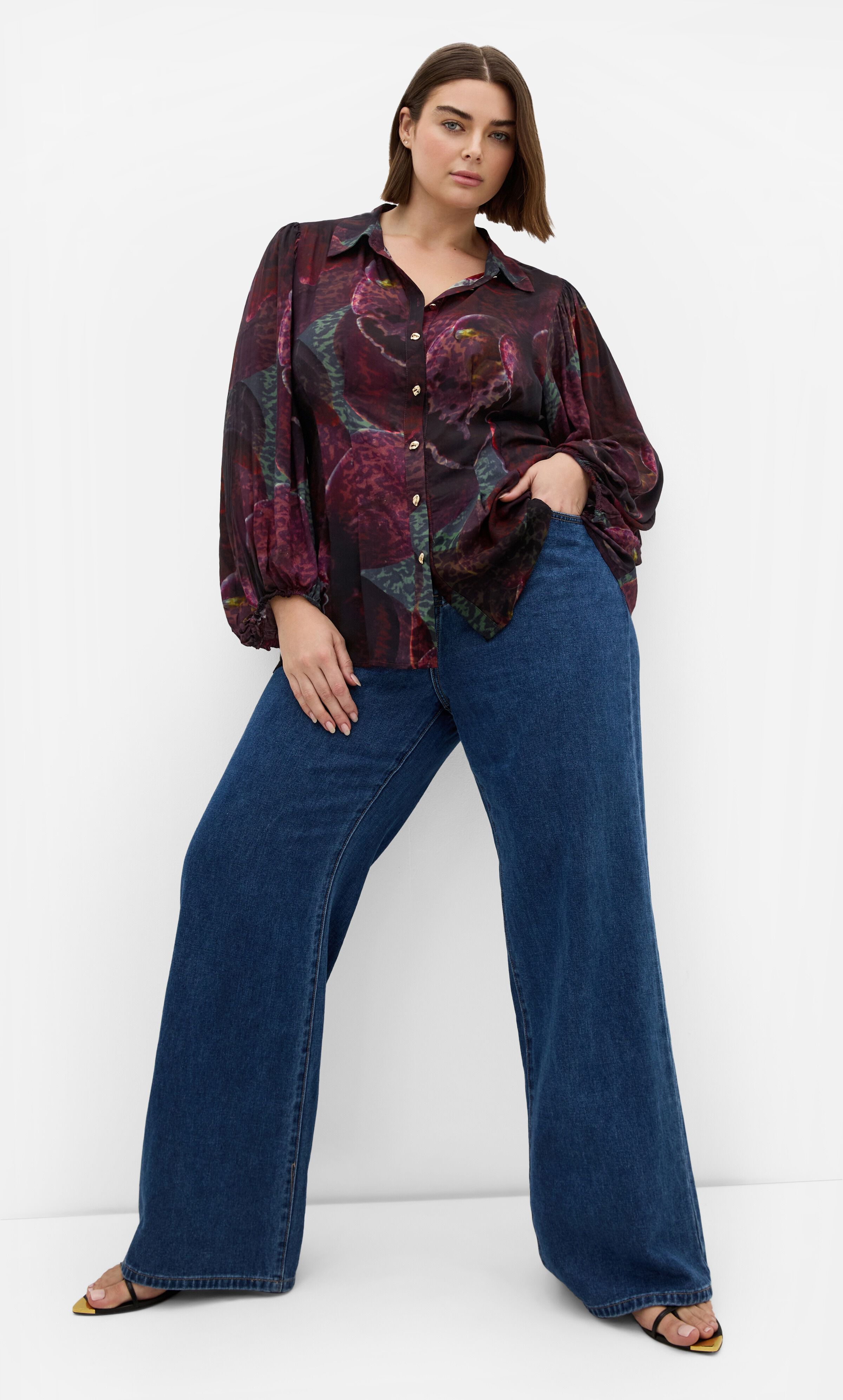 Piper Orchid Print Shirt