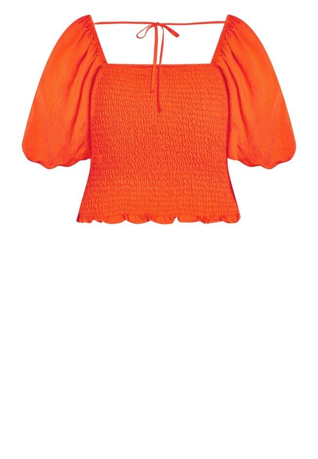 Poppie Top - tangerine, ORANGE, alternate image number null