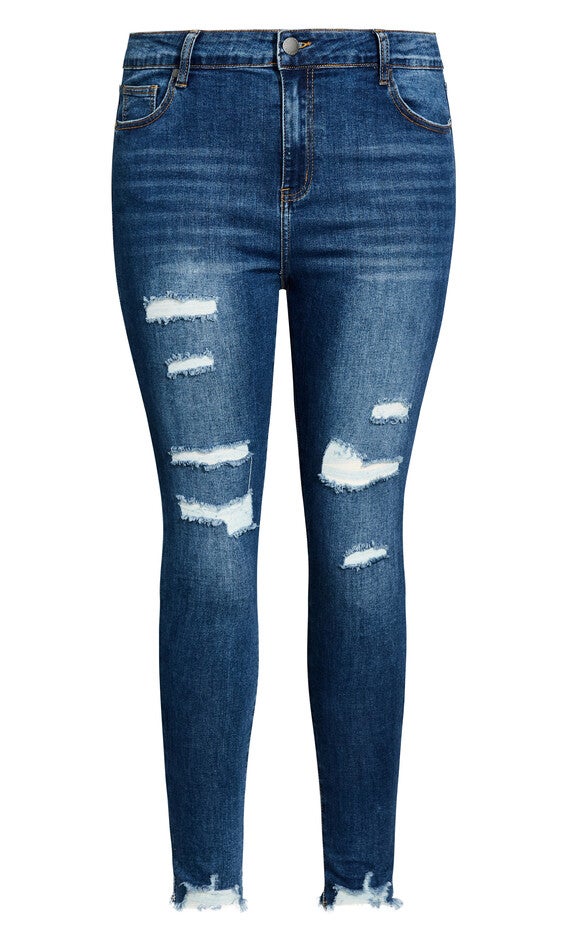 Asha Wild Rose Jean - indigo, BLUE, alternate image number null