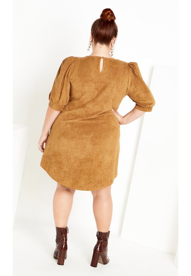 Whitney Dress - caramel, BROWN, alternate image number null