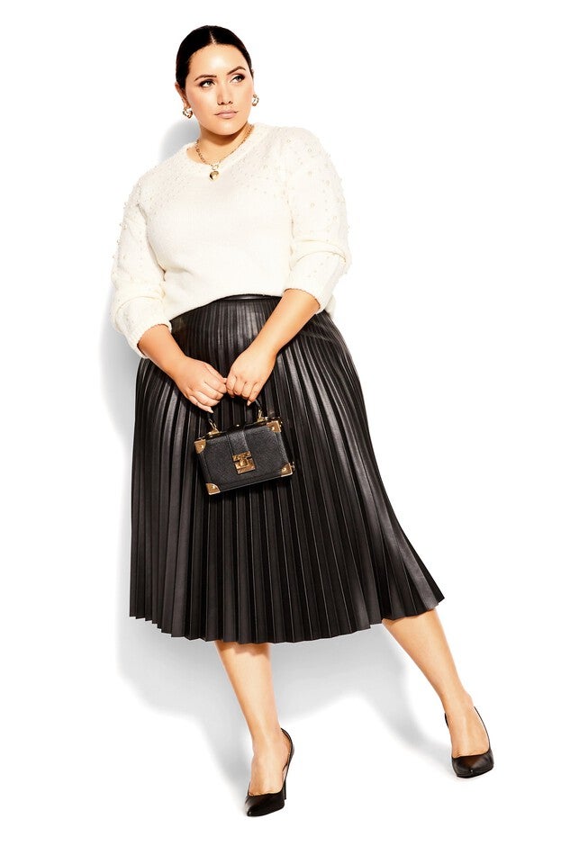 Pearl Sweater - pearl, WHITE, on-hover image number 1