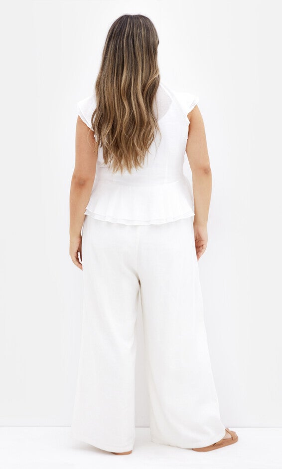 Sweet Ruffle Top - ivory, WHITE, alternate image number 2